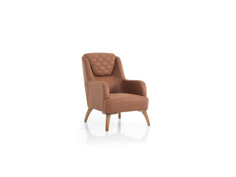 Ruby 3-pieces (Sofa & Loveseat & Chair) Livingroom Set in Brick from Furnia - Luna Furniture