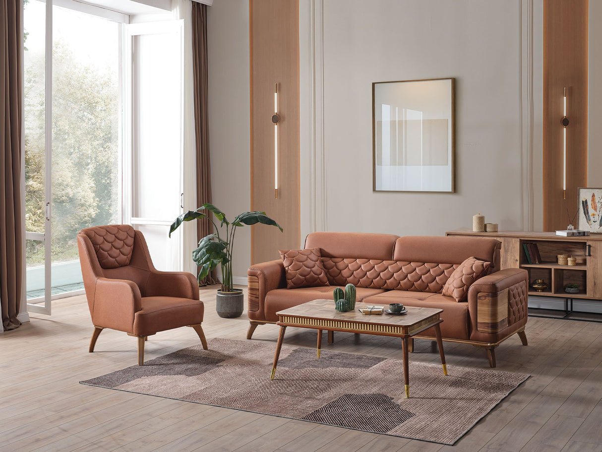 Ruby Chair in Brick from Furnia - Luna Furniture