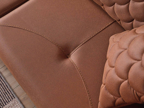 Ruby Convertible Sofa in Brick from Furnia - Luna Furniture