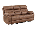 Rudger Chestnut 3-Piece Manual Reclining Living Room Set from Steve Silver - Luna Furniture
