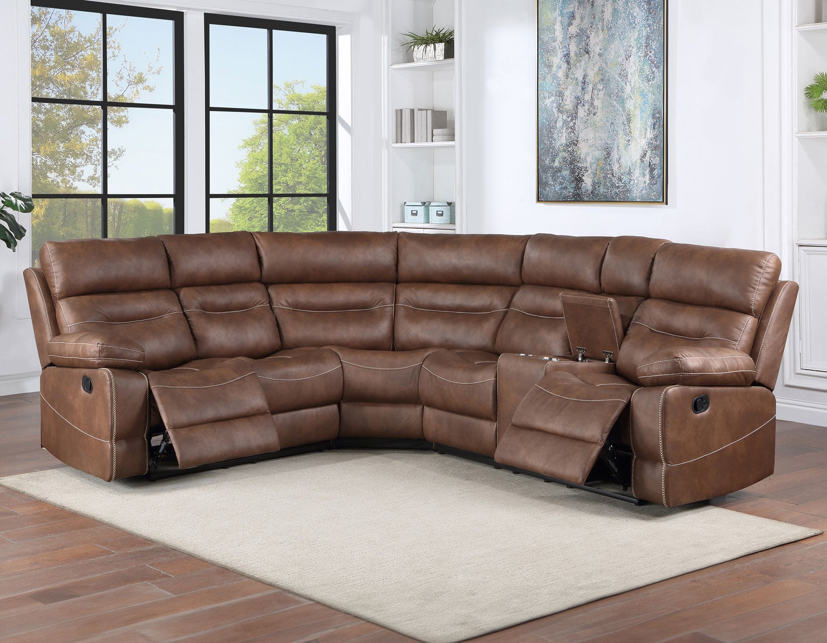 Steve Silver Rudger Reclining Sectional - Thumbnail 3