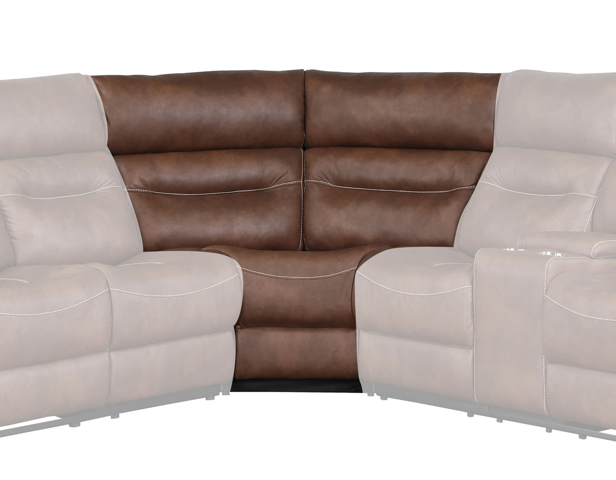 Rudger Chestnut 3-Piece Reclining Sectional from Steve Silver - Luna Furniture