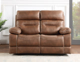 Rudger Chestnut Manual Reclining Loveseat from Steve Silver - Luna Furniture