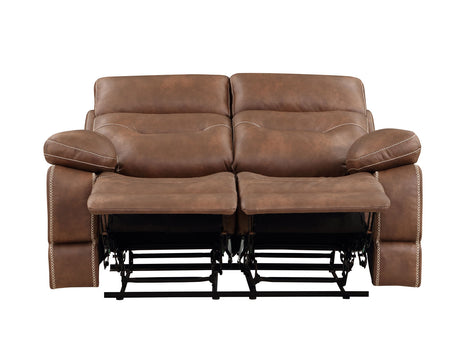 Rudger Chestnut Manual Reclining Loveseat from Steve Silver - Luna Furniture