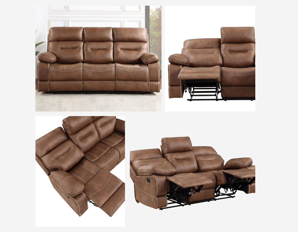 Rudger Chestnut Reclining Sofa from Steve Silver - Luna Furniture