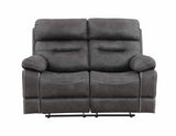 Rudger Gray Manual Reclining Loveseat from Steve Silver - Luna Furniture