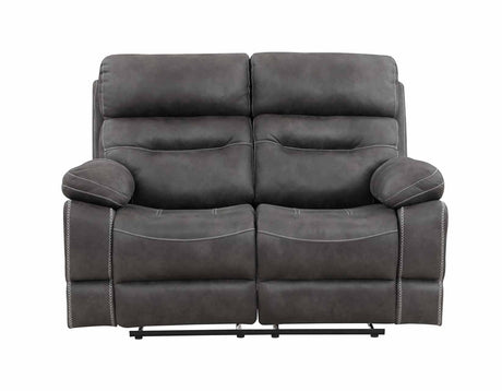 Rudger Gray Manual Reclining Loveseat from Steve Silver - Luna Furniture