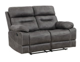 Rudger Gray Manual Reclining Loveseat from Steve Silver - Luna Furniture