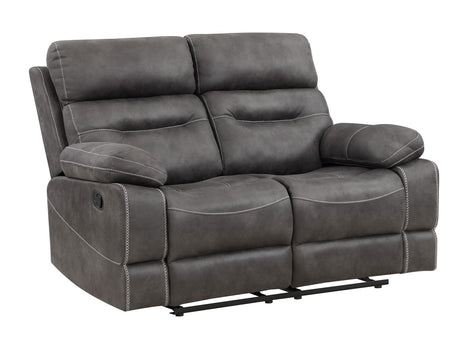 Rudger Gray Manual Reclining Loveseat from Steve Silver - Luna Furniture