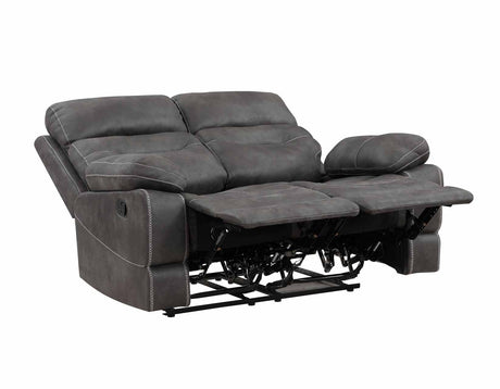 Rudger Gray Manual Reclining Loveseat from Steve Silver - Luna Furniture