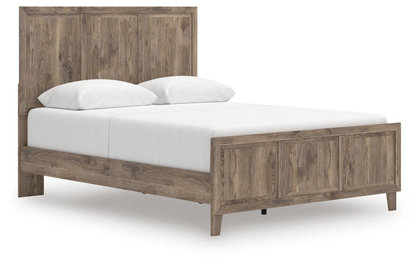 Rusticott Brown Queen Panel Bed