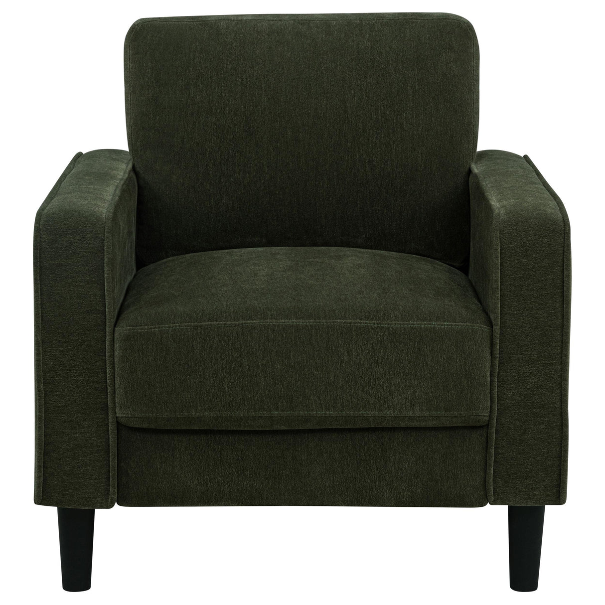 Ruth Matcha Green Fabric Upholstered Track Arm Accent Chair from Coaster - Luna Furniture