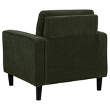 Ruth Matcha Green Fabric Upholstered Track Arm Accent Chair from Coaster - Luna Furniture