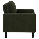 Ruth Matcha Green Fabric Upholstered Track Arm Accent Chair from Coaster - Luna Furniture