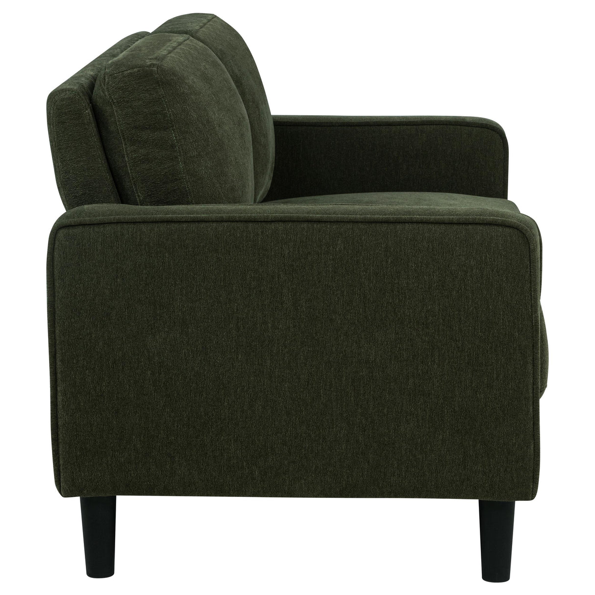 Ruth Matcha Green Fabric Upholstered Track Arm Loveseat from Coaster - Luna Furniture