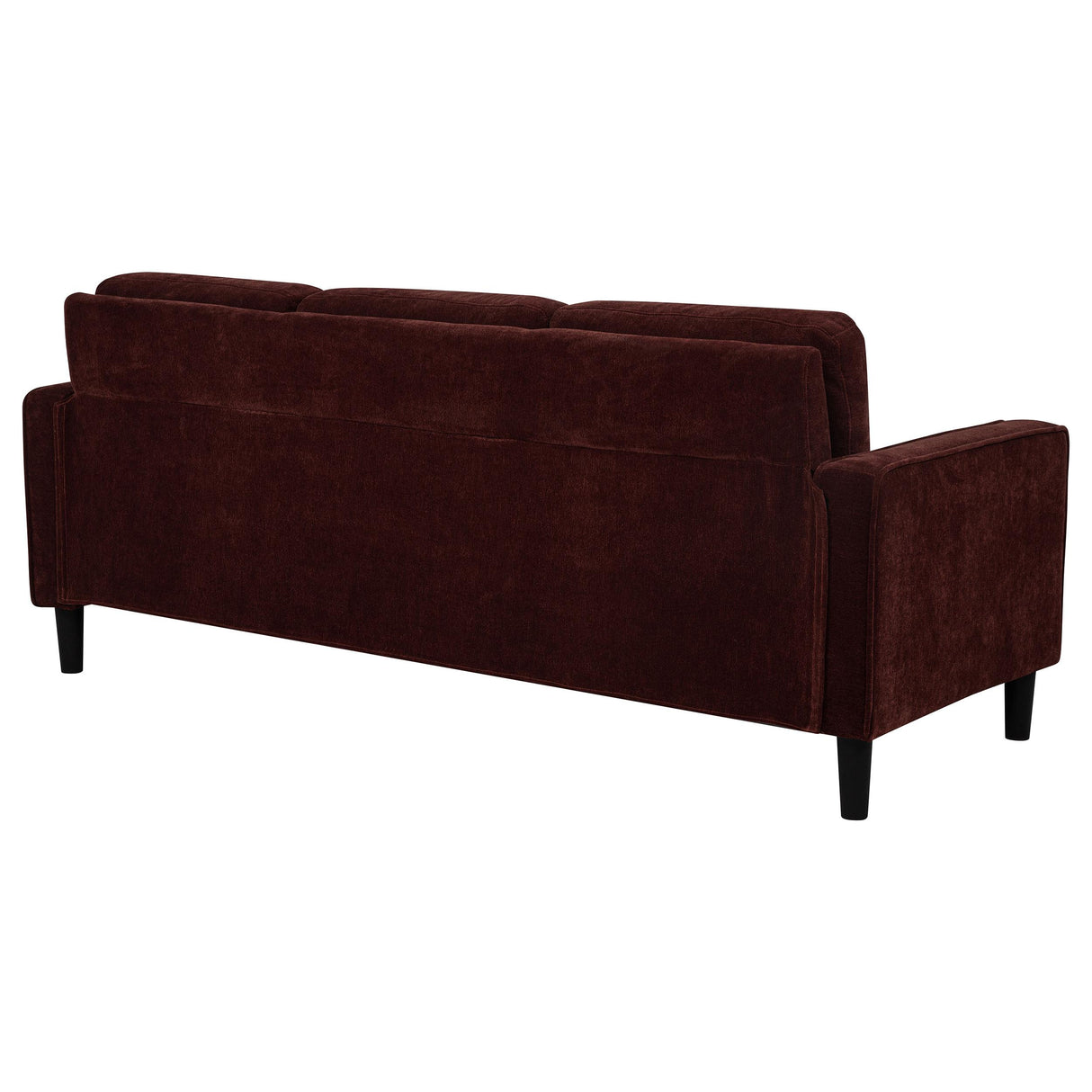 Ruth Rust Red 77-inch Fabric Upholstered Track Arm Sofa from Coaster - Luna Furniture