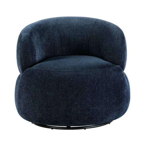 Ruvo Blue Swivel Accent Chair