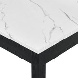 Rylee Black Faux Marble Top Office Desk from Crown Mark - Luna Furniture