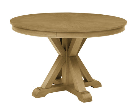 Rylie 48-inch Round Dining Table, Natural Finish from Steve Silver - Luna Furniture