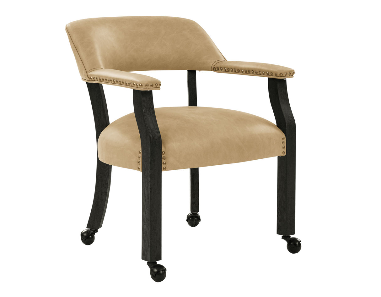 Rylie 6-Piece Game Dining Set, Black Finish from Steve Silver - Luna Furniture