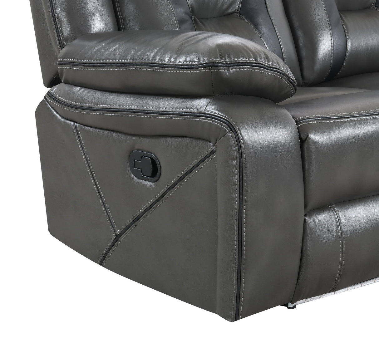 S8098 Concord (LT.Grey) 3pcs Reclining Sofa, Loveseat & Recliner from New Era Innovations - Luna Furniture