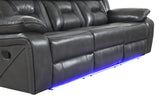 S8098 Concord (LT.Grey) 3pcs Reclining Sofa, Loveseat & Recliner from New Era Innovations - Luna Furniture