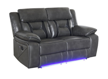 S8098 Concord (LT.Grey) 3pcs Reclining Sofa, Loveseat & Recliner from New Era Innovations - Luna Furniture