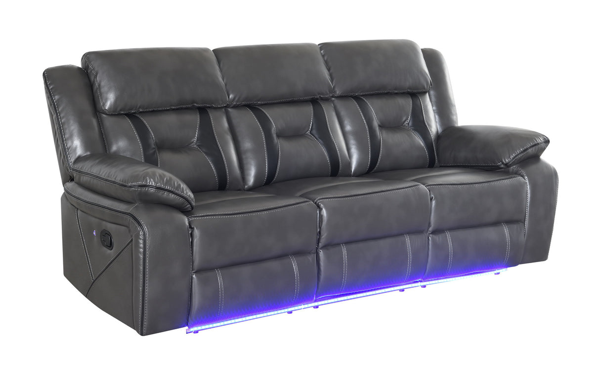 S8098 Concord (LT.Grey) 3pcs Reclining Sofa, Loveseat & Recliner from New Era Innovations - Luna Furniture