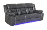 S8098 Concord (LT.Grey) 3pcs Reclining Sofa, Loveseat & Recliner from New Era Innovations - Luna Furniture