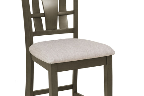 Cruz Gray Mindy 5-Piece Counter Height Set from Homelegance - Luna Furniture