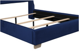 Franco Blue Velvet King Upholstered Bed from Homelegance - Luna Furniture