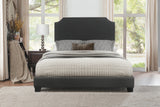 Miranda Dark Gray King Upholstered Bed from Homelegance - Luna Furniture