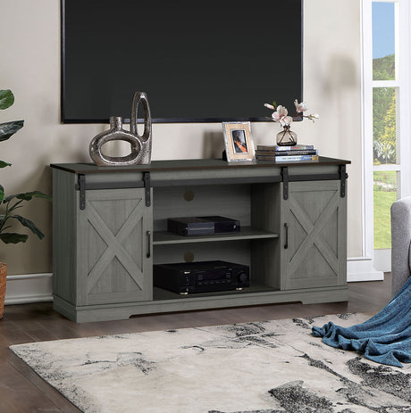 Garibaldi Brown/Gray TV Stand from Furniture of America - Luna Furniture