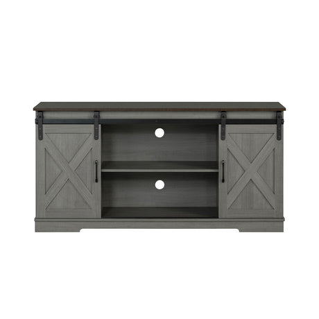 Garibaldi Brown/Gray TV Stand from Furniture of America - Luna Furniture