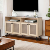 Idanha Natural TV Stand from Furniture of America - Luna Furniture