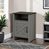 Garibaldi Brown/Gray Side Table from Furniture of America - Luna Furniture