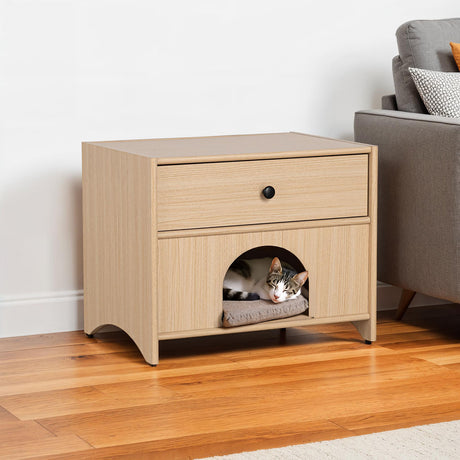 Chiloquin Natural Side Table from Furniture of America - Luna Furniture