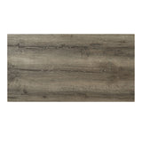 Adelaide Brown/Beige dining table, rustic brown wood grain top, top view
