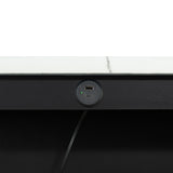 Chalcedony dining table, USB-A and USB-C charging port, black apron close-up