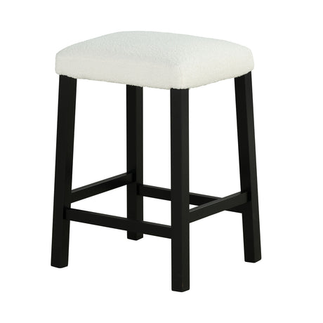 Chalcedony Black/White/Ivory 3-Piece Counter Height Dining Set from Furniture of America - Luna Furniture