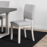 Sauro Gray Upholstered Side Chair (4/Ctn) from Furniture of America - Luna Furniture