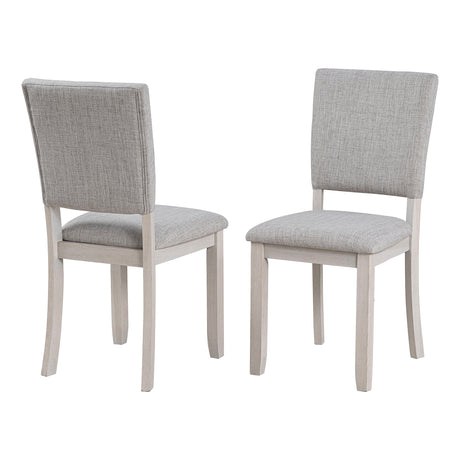Sauro Gray Upholstered Side Chair, Set of 4 from Furniture of America - Luna Furniture