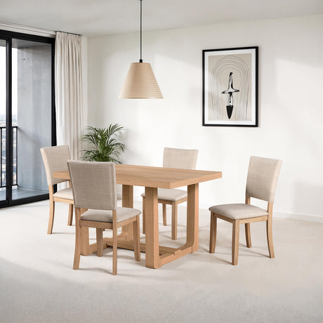 Sauro Natural Dining Table from Furniture of America - Luna Furniture