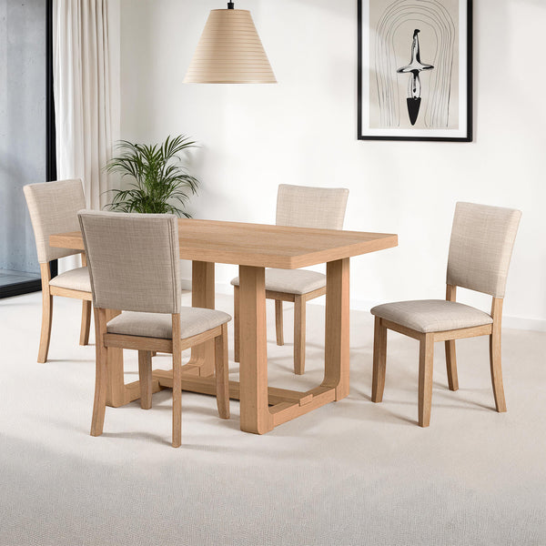 Sauro Natural 5-Piece Dining Room Set