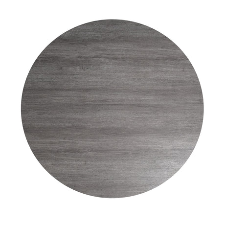Oberto Gray Round Dining Table from Furniture of America - Luna Furniture