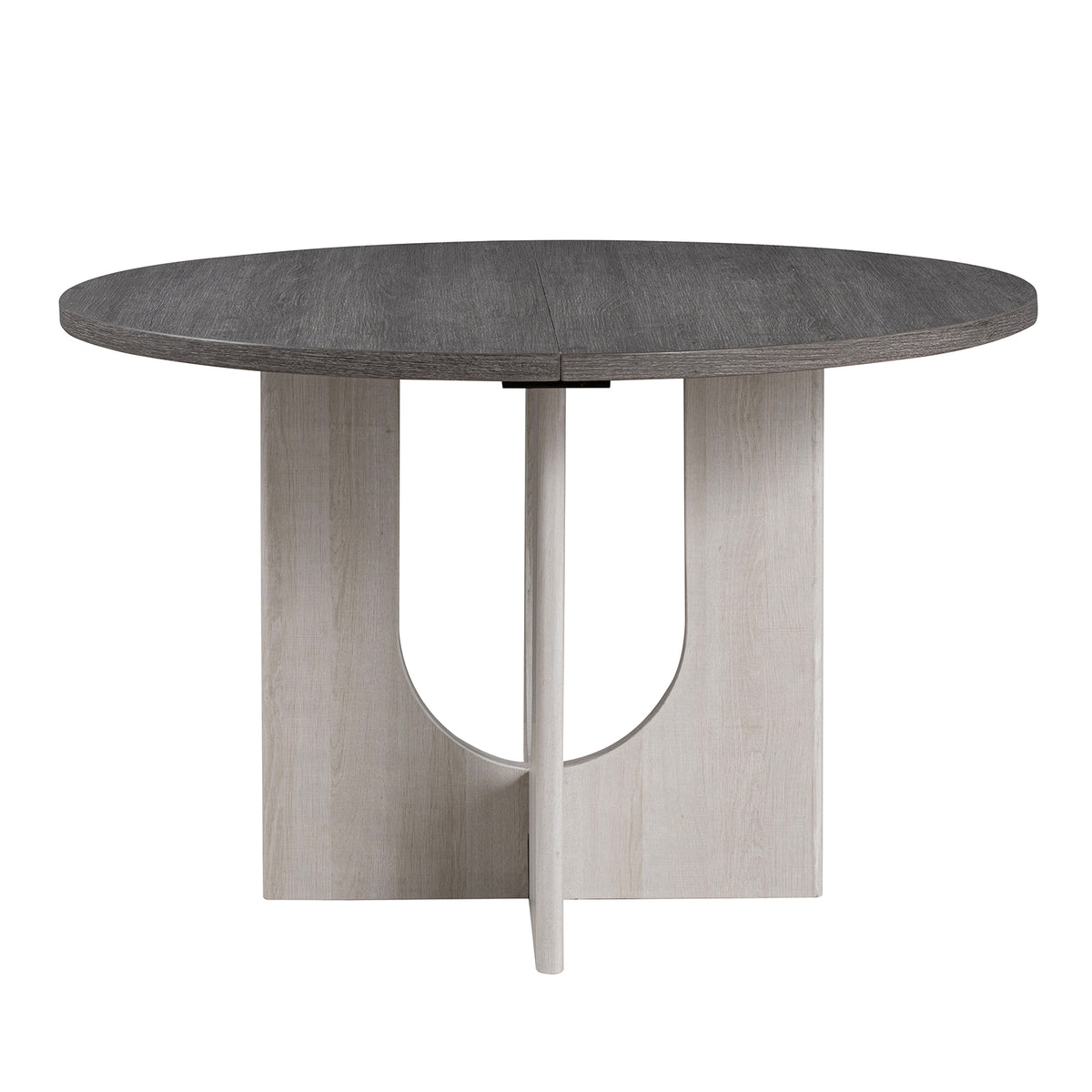 Oberto Gray Round Dining Table from Furniture of America - Luna Furniture