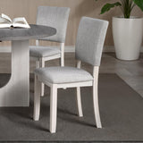 Oberto Gray 5 Pc Round Dining Table Set from Furniture of America - Luna Furniture