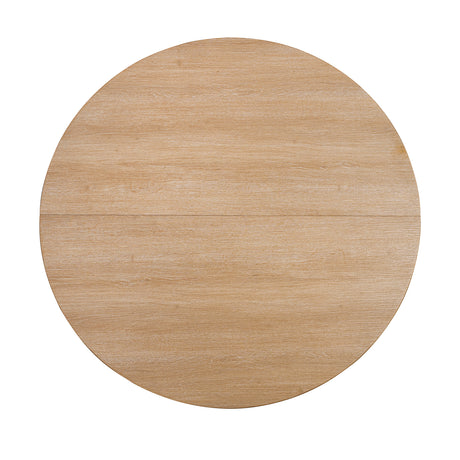 Oberto Natural Round Dining Table from Furniture of America - Luna Furniture