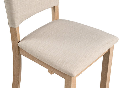 Oberto Natural Upholstered Side Chair, Set of 4 from Furniture of America - Luna Furniture