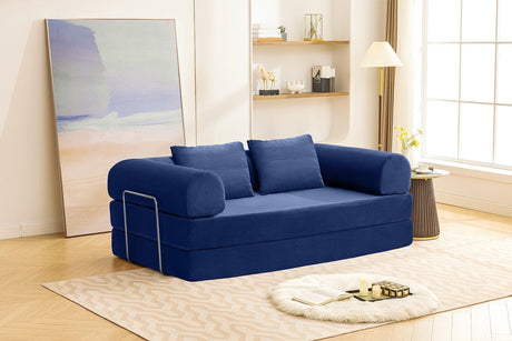 Perri Blue 79" Compressed Sofa from Furniture of America - Luna Furniture
